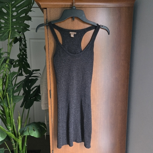 Source Unknown Tops - Black Sparkle Tank Top Womens Medium